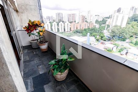 Varanda da Sala de apartamento à venda com 3 quartos, 143m² em Paraíso do Morumbi, São Paulo
