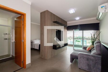 Sala de apartamento à venda com 1 quarto, 45m² em Vila Regente Feijó, São Paulo