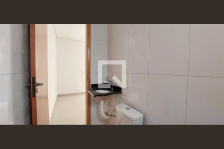 Banheiro Quarto 1 suíte de apartamento à venda com 2 quartos, 55m² em Vila Helena, Santo André