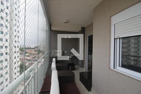 Varanda gourmet de apartamento à venda com 3 quartos, 80m² em Campininha, São Paulo