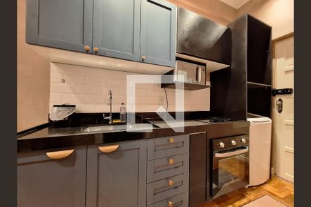 Cozinha de apartamento para alugar com 1 quarto, 30m² em Centro, Rio de Janeiro