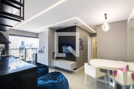 Sala de apartamento à venda com 2 quartos, 67m² em Vila Osasco, Osasco