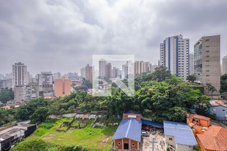 Varanda - Vista de apartamento à venda com 1 quarto, 50m² em Vila Anglo Brasileira, São Paulo