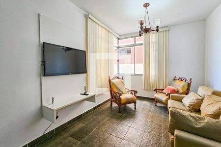 Sala de apartamento para alugar com 3 quartos, 133m² em Vila Luis Antônio, Guarujá