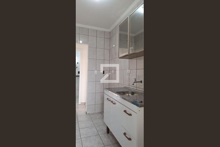 Cozinha de apartamento para alugar com 1 quarto, 50m² em Vila Tupi, Praia Grande