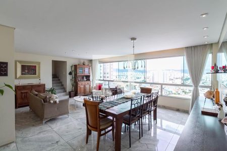 Sala 1 de apartamento à venda com 4 quartos, 250m² em Alto Caiçaras, Belo Horizonte