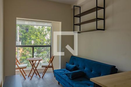 SALA de apartamento à venda com 1 quarto, 35m² em Vila Clementino, São Paulo