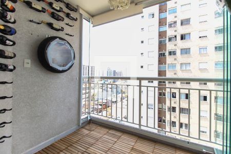 Varanda da Sala de apartamento à venda com 2 quartos, 66m² em Brás, São Paulo