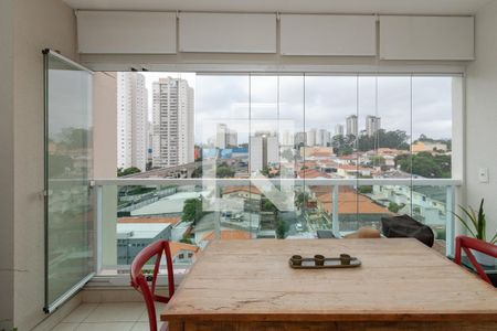 Varanda da Sala de apartamento à venda com 1 quarto, 47m² em Jardim Aeroporto, São Paulo