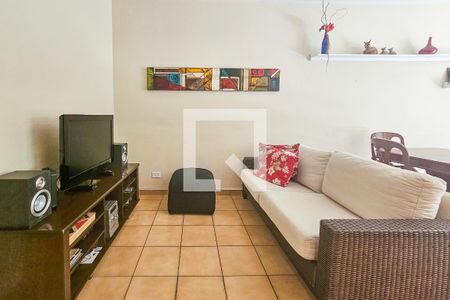 Sala de apartamento para alugar com 3 quartos, 125m² em Barra Funda, Guarujá
