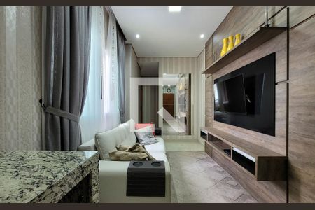 Sala de apartamento à venda com 2 quartos, 110m² em Vila Camilópolis, Santo André