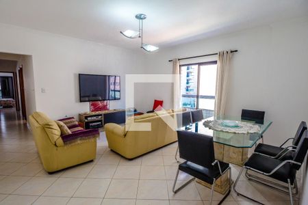 Sala de apartamento para alugar com 3 quartos, 109m² em Canto do Forte, Praia Grande