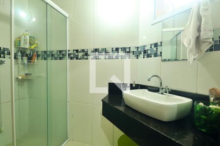 Suíte - Banheiro do Quarto 1 de apartamento à venda com 3 quartos, 87m² em Parque das Nações, Santo André