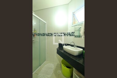 Suíte - Banheiro do Quarto 1 de apartamento à venda com 3 quartos, 87m² em Parque das Nações, Santo André
