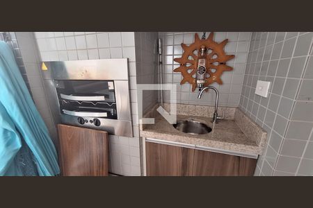 Churrasqueira  de apartamento para alugar com 1 quarto, 58m² em Boqueirão, Praia Grande