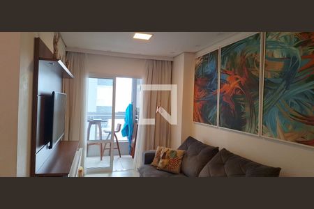 Sala de apartamento para alugar com 1 quarto, 58m² em Boqueirão, Praia Grande