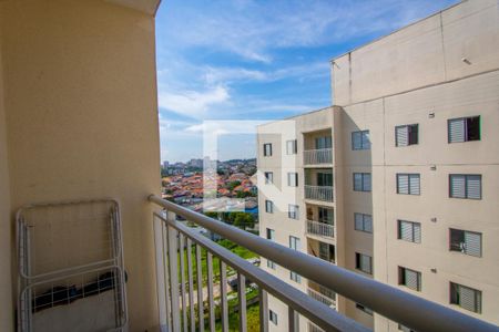 Varanda da sala de apartamento à venda com 3 quartos, 61m² em Vila Homero Thon, Santo André