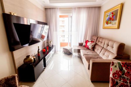 Sala de apartamento à venda com 3 quartos, 80m² em Jardim Bela Vista, Santo André