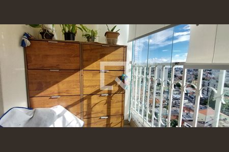 Varanda Sala de apartamento à venda com 3 quartos, 76m² em Vila Helena, Santo André