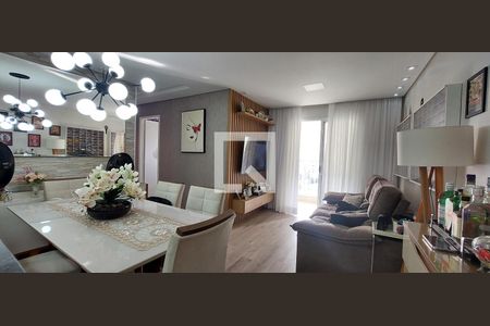 Sala de apartamento à venda com 3 quartos, 76m² em Vila Helena, Santo André