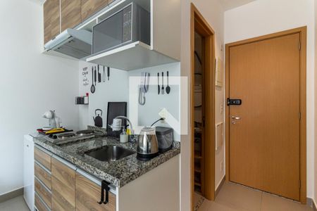 Cozinha de kitnet/studio à venda com 1 quarto, 20m² em República, São Paulo