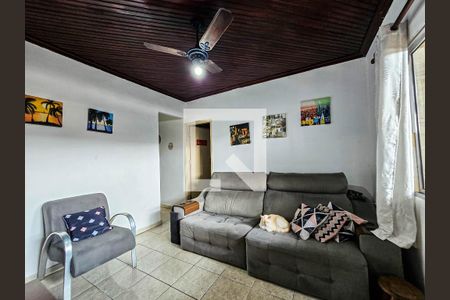 Sala de casa para alugar com 2 quartos, 97m² em Vila Santa Rosa, Guarujá