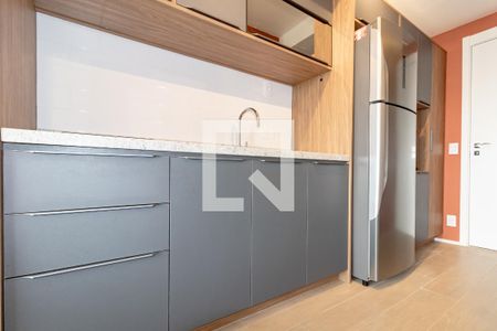 Cozinha de apartamento para alugar com 1 quarto, 30m² em Indianópolis, São Paulo