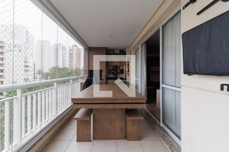 Varanda da Sala de apartamento à venda com 4 quartos, 128m² em Vila Andrade, São Paulo