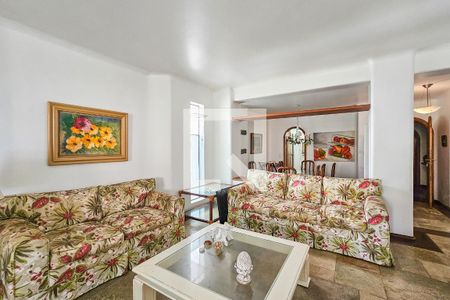 Sala de apartamento para alugar com 3 quartos, 300m² em Jardim Belmar, Guarujá