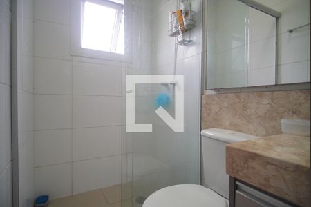Banheiro da Suíte de casa de condomínio à venda com 3 quartos, 111m² em Rondônia, Novo Hamburgo
