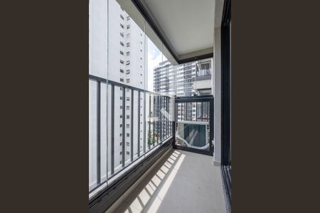 Sala/Cozinha - Varanda de apartamento para alugar com 1 quarto, 30m² em Pinheiros, São Paulo
