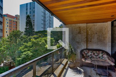 Varanda de apartamento à venda com 4 quartos, 230m² em Sion, Belo Horizonte