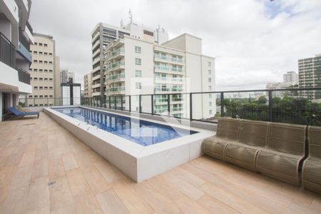 Piscina de apartamento à venda com 1 quarto, 33m² em Santo Amaro, São Paulo