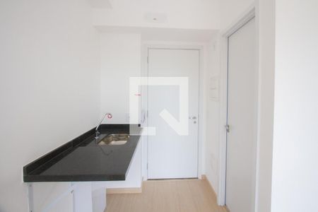 Cozinha de apartamento para alugar com 1 quarto, 27m² em Santo Amaro, São Paulo