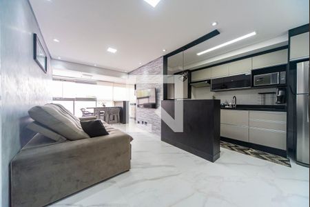 Sala de apartamento à venda com 2 quartos, 63m² em Vila Gilda, Santo André