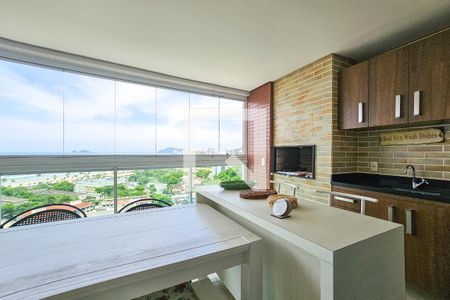 Varanda de apartamento para alugar com 3 quartos, 111m² em Enseada, Guarujá