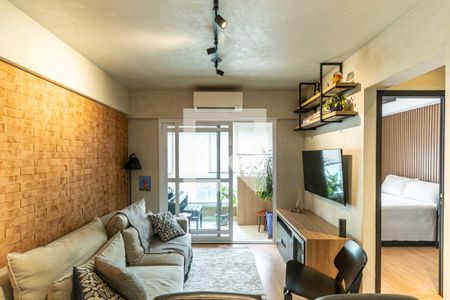 Sala de apartamento à venda com 1 quarto, 40m² em Vila Buarque, São Paulo
