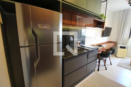 Cozinha de kitnet/studio para alugar com 1 quarto, 24m² em Vila Olímpia, São Paulo