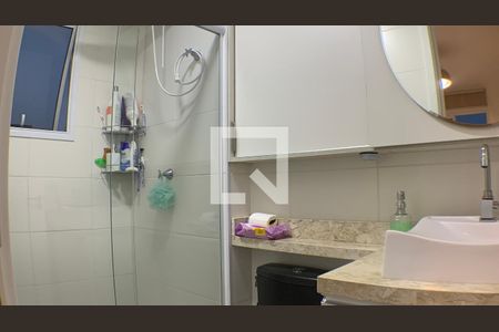 Banheiro da Suíte de apartamento para alugar com 1 quarto, 26m² em Cambuci, São Paulo