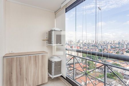 Varanda da Sala de apartamento para alugar com 2 quartos, 55m² em Vila Santo Estéfano, São Paulo