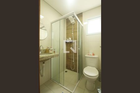 Suíte - Banheiro do Quarto 1 de apartamento à venda com 2 quartos, 56m² em Vila Camilópolis, Santo André