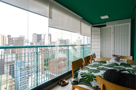Varanda da Sala e do Quarto 2 de apartamento à venda com 2 quartos, 80m² em Bela Vista, São Paulo
