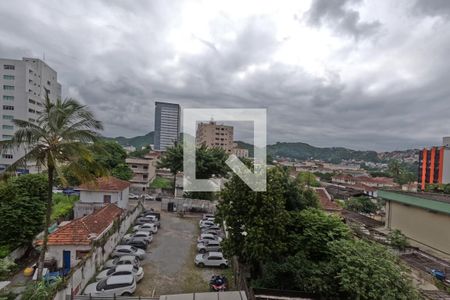 Sala de Estar e Jantar - Vista de apartamento para alugar com 2 quartos, 120m² em Gonzaga, Santos