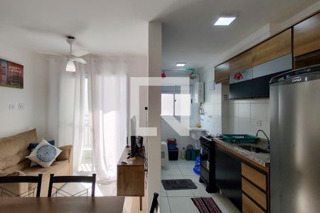 Sala de apartamento para alugar com 2 quartos, 48m² em Aviação, Praia Grande