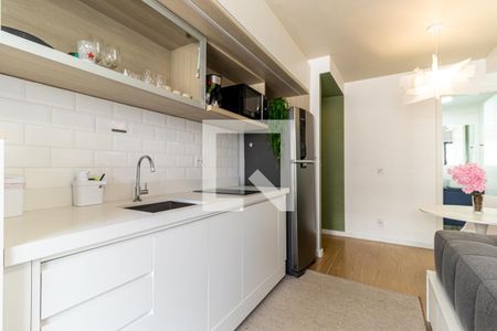 Cozinha de kitnet/studio à venda com 1 quarto, 26m² em Vila Buarque, São Paulo