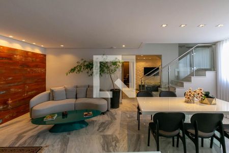 Sala de apartamento à venda com 4 quartos, 244m² em Buritis, Belo Horizonte