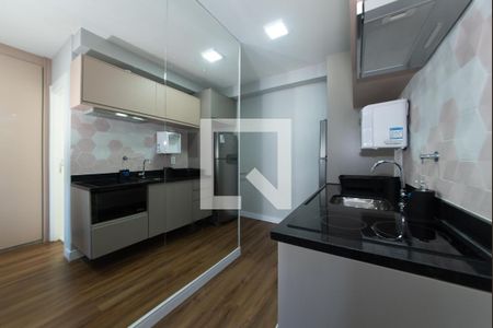 Cozinha de kitnet/studio à venda com 1 quarto, 26m² em Brooklin Paulista, São Paulo