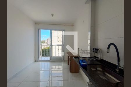 Sala/Cozinha de apartamento para alugar com 1 quarto, 26m² em Barra Funda, São Paulo