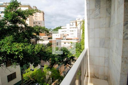 Varanda da Sala de apartamento à venda com 3 quartos, 95m² em Santo Antônio, Belo Horizonte