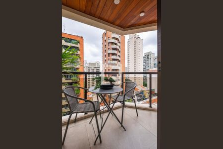 Sala/Cozinha - Varanda de apartamento à venda com 2 quartos, 61m² em Jardim Paulista, São Paulo